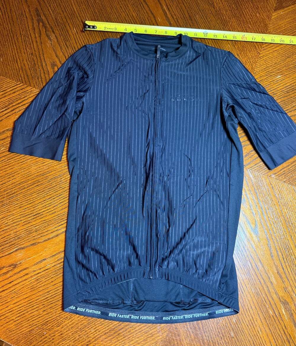 Le Col Pro Cycling Jersey Black Pinstripe Short Sleeve